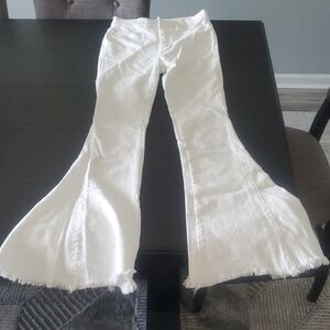 Show Me Your MuMu White Flare Pants